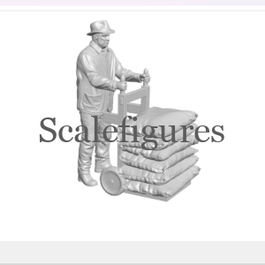 F104 - Worker with sack barrow & sacks 2.