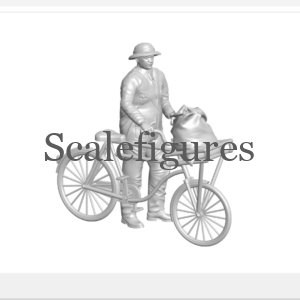 F130 - Postal worker with bicycle