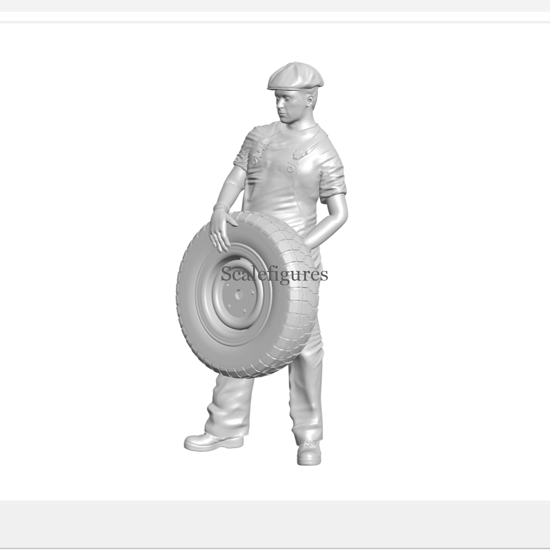 F142 - Mechanic with wheel