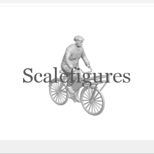 F150(a) - Man on delivery bicycle, with empty carrier.