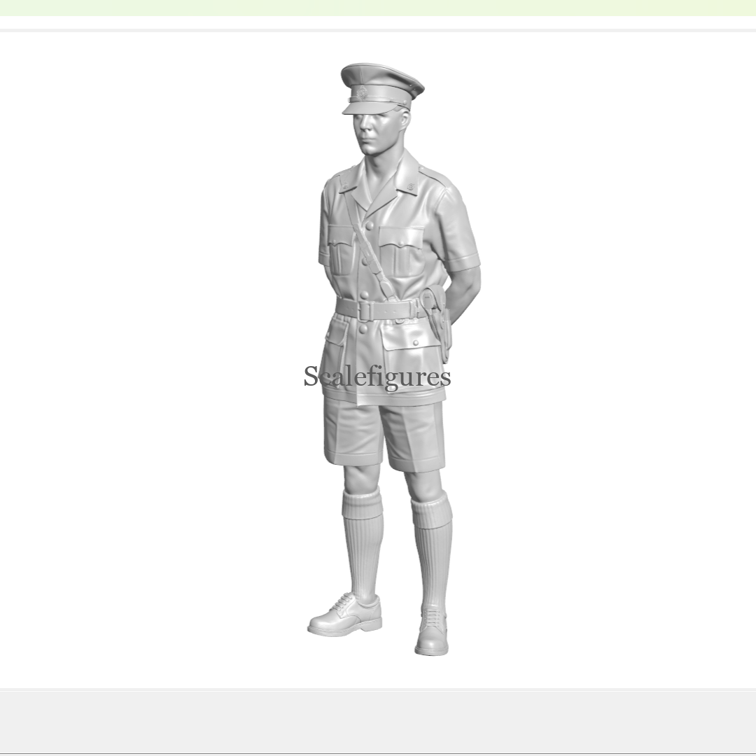 F230 - SARP(Railway Police) member 02, wearing summer uniform, standing.